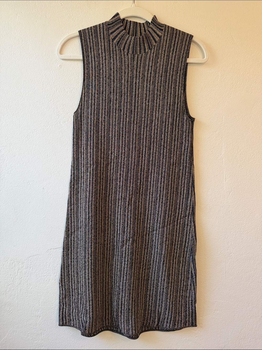 Theory Sleeveless Mock-Neck Knit Dress